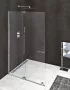 Polysan Modular Shower tolóajtó fix résszel 100 cm, króm profil MS5-100