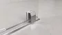 Polysan Modular Shower tolóajtó fix résszel 100 cm, króm profil MS5-100