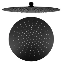   Sapho rozsdamentes acél Slim fejzuhany 30 cm, matt fekete MS573B