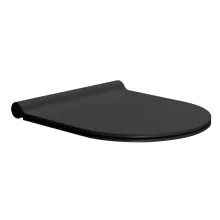  Sapho GSI Pura/Kube X Slim WC-ülőke Soft Close zsnérral, matt fekete MS76SN26