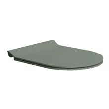   Sapho Gsi Slim duroplast WC ülőke, Soft Close, matt agave/króm MS86CSN04