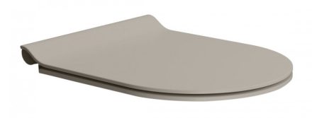 Sapho Gsi Slim duroplast WC ülőke, Soft Close, matt tortora/króm MS86CSN05