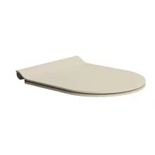   Sapho Gsi Slim duroplast WC ülőke, Soft Close, króm/kréta fehér MS86CSN08