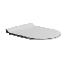   Sapho Gsi Slim duroplast WC ülőke, Soft Close, matt fehér/króm MS86CSN09