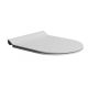 Sapho Gsi Slim duroplast WC ülőke, Soft Close, matt fehér/króm MS86CSN09
