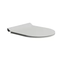   Sapho Gsi Slim duroplast WC ülőke, Soft Close, matt szürke/króm MS86CSN17