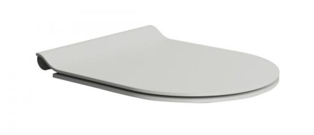 Sapho Gsi Slim duroplast WC ülőke, Soft Close, matt szürke/króm MS86CSN17