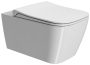 Sapho Gsi Nubes Soft Close WC-ülőke, matt fehér / króm MS96C09