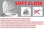 Sapho Gsi Nubes Soft Close WC-ülőke, matt fehér / króm MS96C09