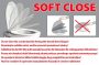 Sapho GSI Nubes Duroplast WC-ülőke, Soft-Close, SLIM, fehér MS96C11