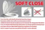 Sapho GSI Nubes vékony Duroplast WC-ülőke Soft-Close zsanérokkal, fehér MS96C11