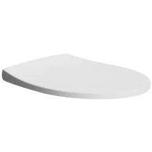   Sapho GSI MODO Duroplast WC ülőke, lágy záródású és könnyen levehető, krómozott zsanérok, matt fehér MS98C09