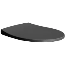   Sapho Gsi Modo Duroplast WC ülőke Soft-Close zsanérokkal, matt fekete MS98C26