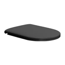   Sapho GSI Pura/Kube X duroplast WC-ülőke Soft Close zsanérokkal, matt fekete/króm MS992C26