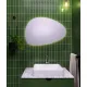Sapho STEN aszimmetrikus fürdőszobai tükör 80x55 cm háttér LED világítással NA280