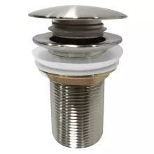 Sapho Aurum Click-clack leeresztő mosdóhoz, szálcsiszolt inox kivitelben