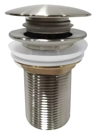 Sapho Aurum Click-clack leeresztő mosdóhoz, szálcsiszolt inox kivitelben