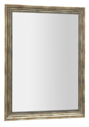 Sapho Degas fürdőszobai tükör fa kerettel 716x916 mm, fekete / antik bronz NL730
