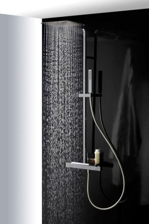 Sapho Notos zuhanyrendszer termosztátos csapteleppel, króm NN322