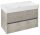 Sapho Nirona 2 fiókos mosdótartó szekrény pipererendezővel 82x43 cm, mokka tölgy NR085-1212
