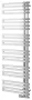 Sapho Volga fürdőszobai radiátor 500x1500 mm, szálcsiszolt inox NR515