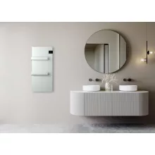 Sapho Onsen Evo elektromos fürdőszobai radiátor 40x90 cm, fehér kivitelben