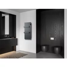 Sapho Onsen Evo elektromos fürdőszobai radiátor 40x90 cm, antracit kivitelben