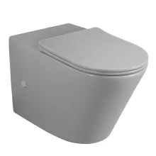   Sapho PACO Rimless kombinált kerámia WC-csésze vario kifolyással, matt szürke PC1012GR-111