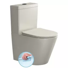   Sapho Paco monoblokkos kerámia WC dualgombos öblítőmechanikával, ülőke nélkül, elefántcsont PC1012WRBE