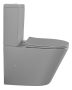 Sapho Paco WC Rimless monoblokkos kerámia WC tartállyal, matt szürke PC1012WRGR