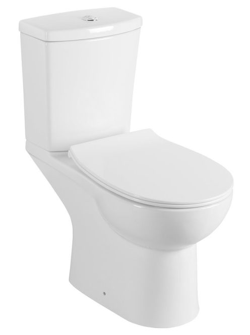 Sapho Kairo álló kombi WC tartállyal 36x67 cm, hátsó kifolyású, öblítőmechanikával, fehér PC105