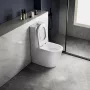 Sapho Avis vario kifolyású monoblokkos kerámia WC csésze Vortex öblítéssel, fehér PC106V