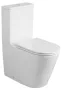 Sapho Avis vario kifolyású monoblokkos kerámia WC csésze Vortex öblítéssel, fehér PC106V