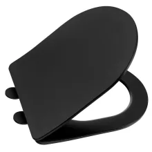 Sapho Paco Slim WC ülőke, Soft Close, fekete PCS1012B