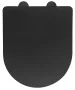 Sapho Paco Slim WC ülőke, Soft Close, fekete PCS1012B