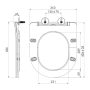 Sapho Paco Soft Close WC ülőke, matt szürke PCS1012GR
