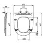 Sapho Paco Soft Close WC ülőke, fehér PCS1012
