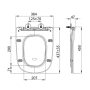 Sapho Bello Soft Close WC ülőke, SLIM, fehér PCS103