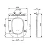 Sapho Bello Soft Close WC ülőke, SLIM, fehér PCS103