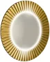 Sapho Pride keretes tükör LED világítással 75 cm arany kivitelben.
