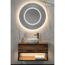 Sapho Pride keretes LED tükör 75 cm ezüst kerettel.