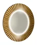 Sapho Pride keretes LED tükör 75 cm bronz színű kerettel.