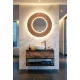 Sapho Pride keretes LED tükör 90 cm bronz kerettel.