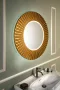 Sapho Pride keretes LED tükör 90 cm bronz kerettel.