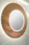 Sapho Pride keretes LED tükör 90 cm bronz kerettel.