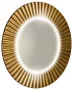 Sapho Pride keretes LED tükör 90 cm bronz kerettel.