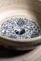 Sapho Priori kerámia mosdó kék mintával 41x15 cm, bézs PI011