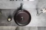 Sapho Priori kerek kerámia mosdó 41 cm, barna / kék PI033