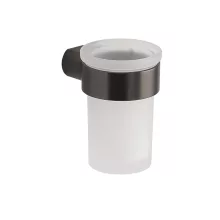 Sapho PIRENEI fali fogkefetartó, gun metal/tejüveg PI1081