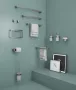 Sapho PIRENEI WC-papírtartó, gun metal PI2481